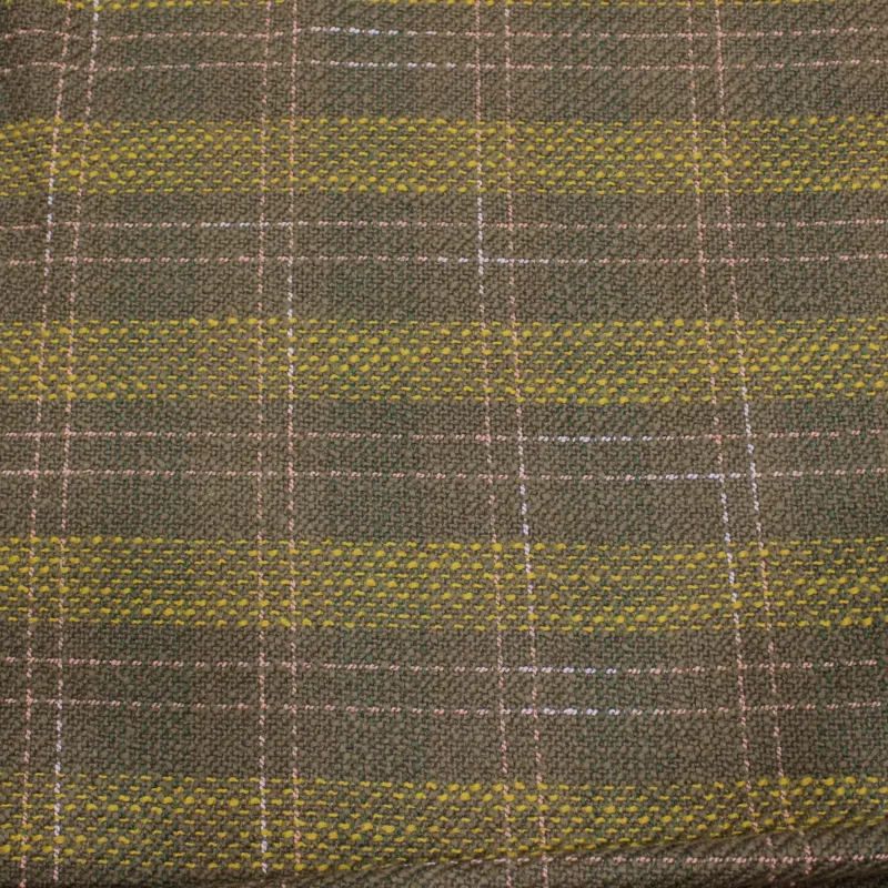 Tessuto CAPPOTTO DEADSTOCK maxi quadri in misto lana