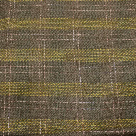 Tessuto CAPPOTTO DEADSTOCK maxi quadri in misto lana