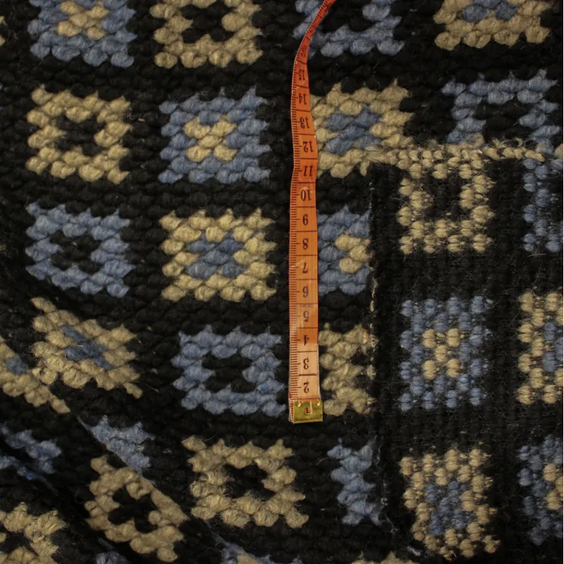 Tessuto misto lana per cappe e cappotti blu | tessuti deadstock