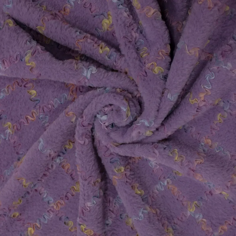 Ecopelliccia  glicine per bambine | IL TESSUTAIO