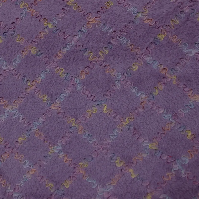 Ecopelliccia  glicine per bambine | IL TESSUTAIO