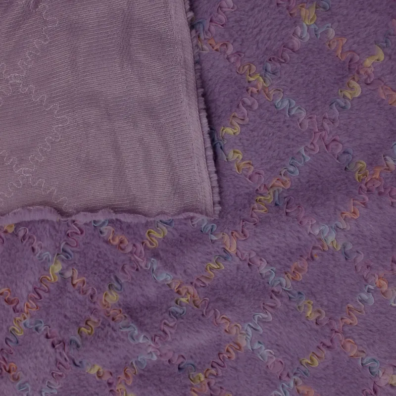 Ecopelliccia  glicine per bambine | IL TESSUTAIO