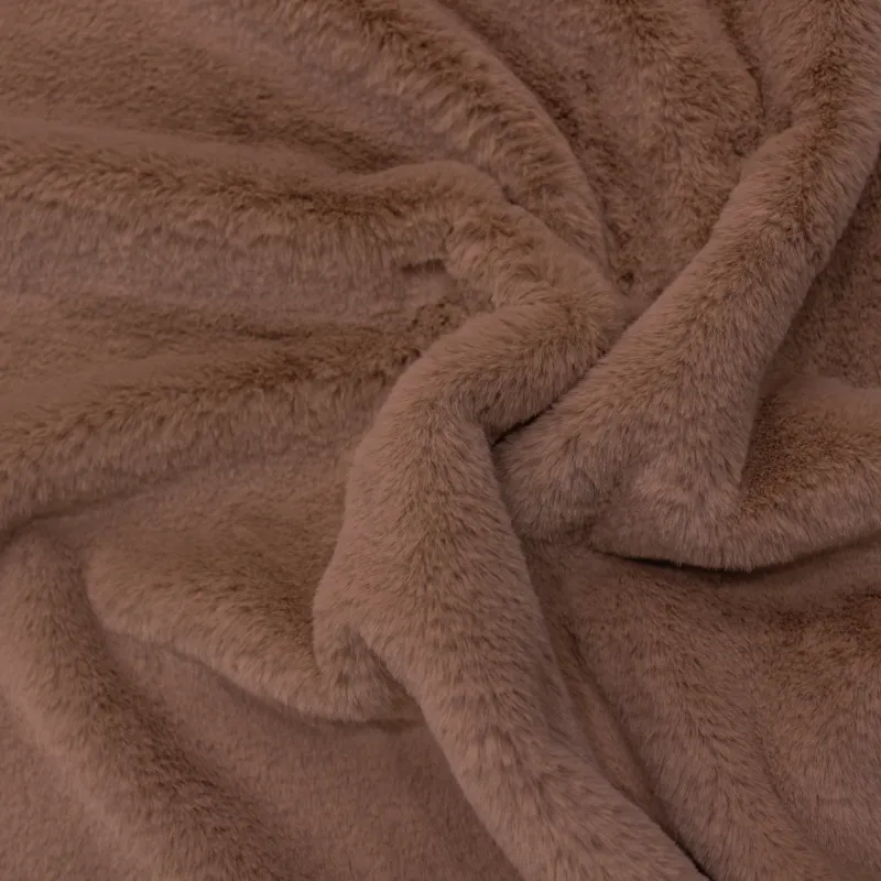 Ecopelliccia rosa antico | IL TESSUTAIO