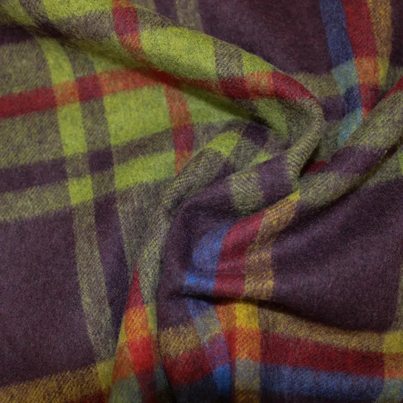 Tessuto deadstock in misto lana per cappotti multicolor | tessuti unisex