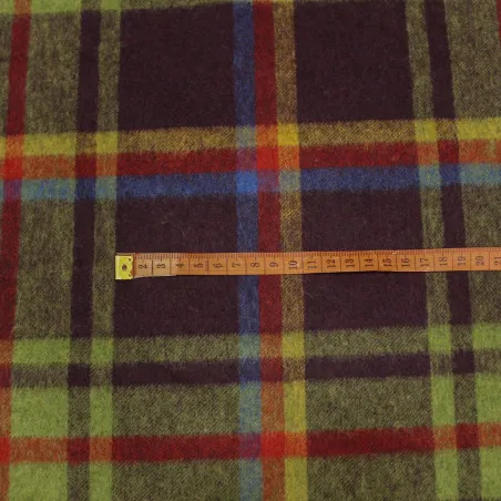 Tessuto deadstock in misto lana per cappotti multicolor | tessuti unisex