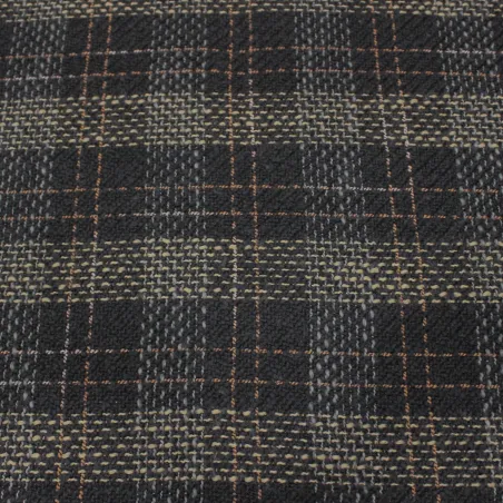 Originale tessuto chanel in misto lana grigio per caldi cappotti donna