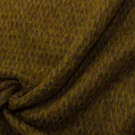 Tessuto per cappotto puntinato in misto lana caldo | tessuto deadstock