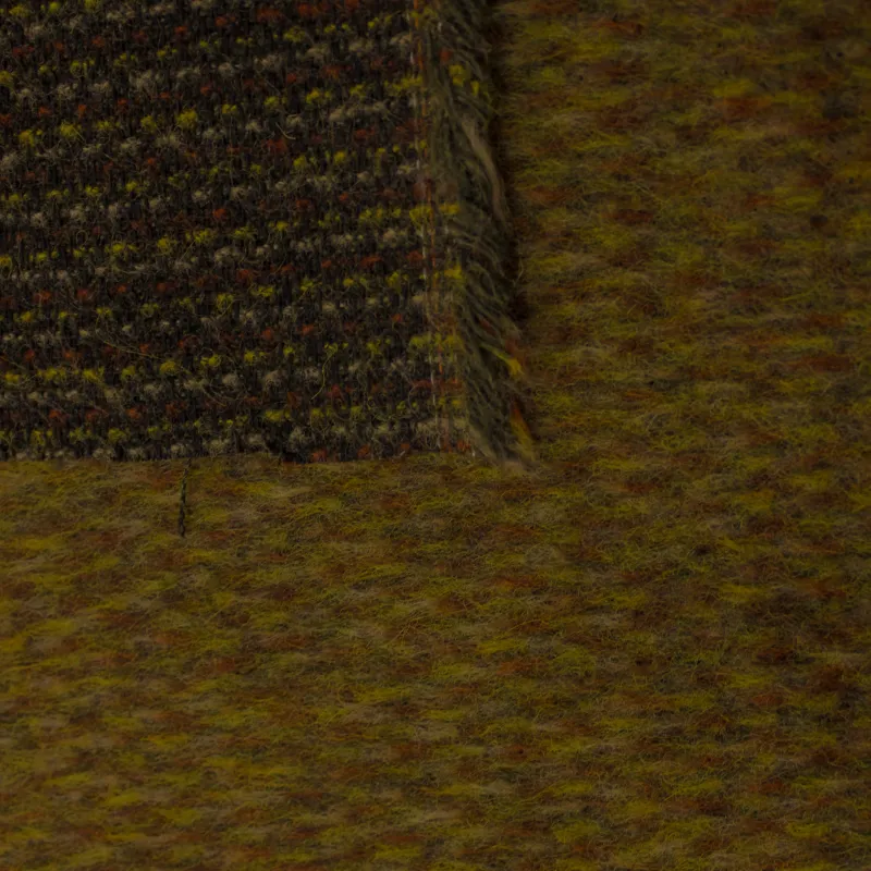 Tessuto per cappotto puntinato in misto lana caldo | tessuto deadstock