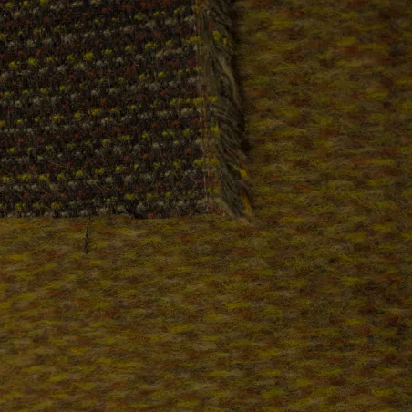 Tessuto per cappotto puntinato in misto lana caldo | tessuto deadstock
