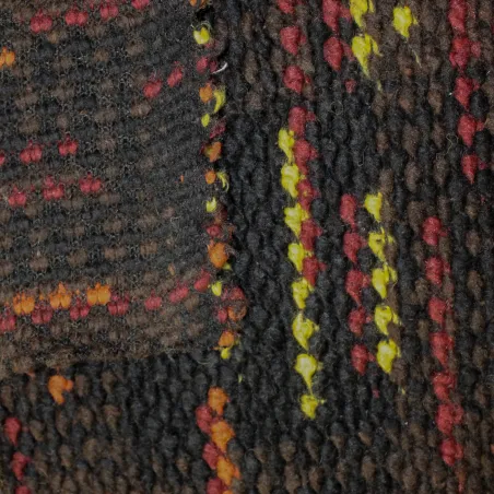 Tessuto uncinetto misto lana per calde cappe e cappotti colori autunnali