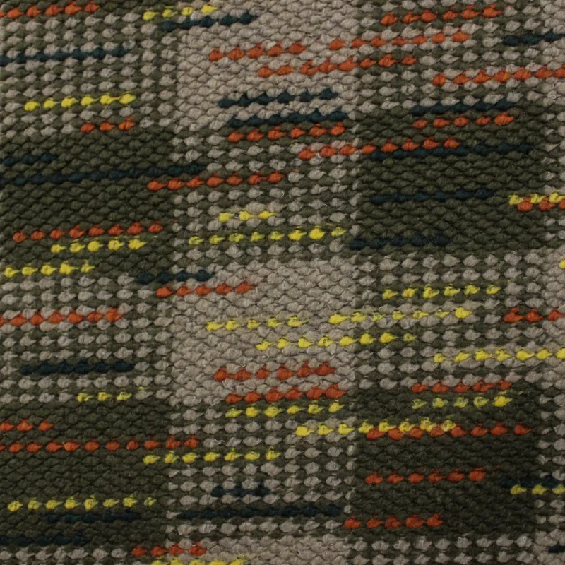 Tessuto deadstock effetto uncinetto in misto lana per cappotto donna