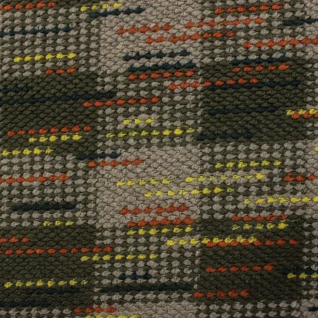 Tessuto deadstock effetto uncinetto in misto lana per cappotto donna