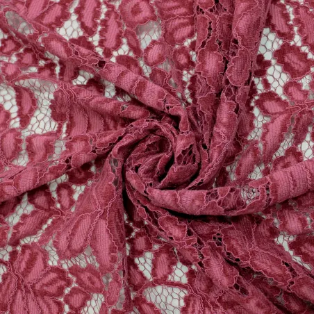 Pizzo in ciniglia fucsia abbigliamento donna | IL TESSUTAIO