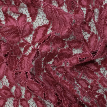 Pizzo in ciniglia fucsia abbigliamento donna | IL TESSUTAIO