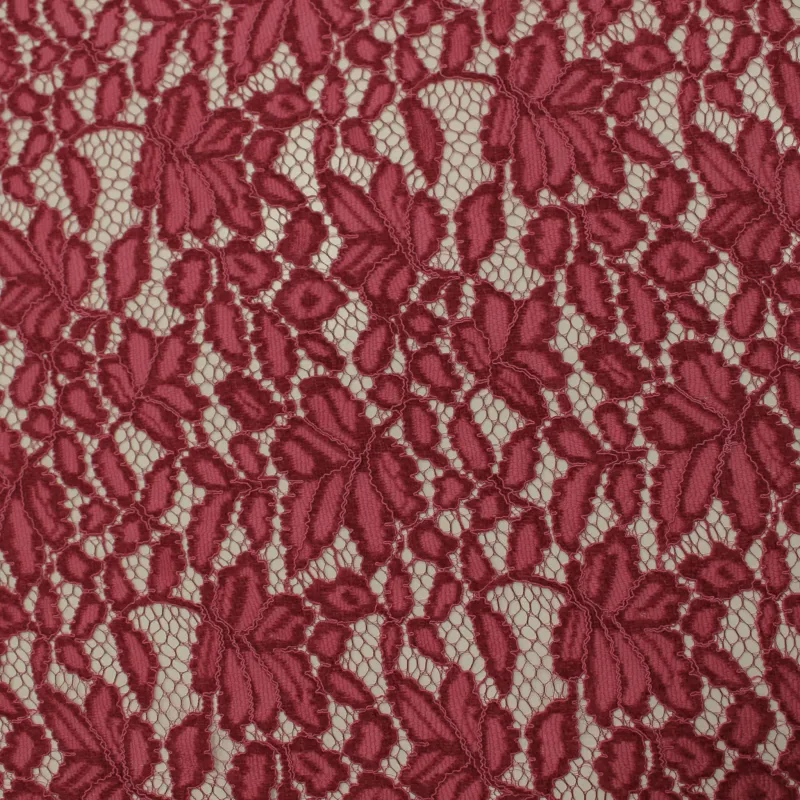 Pizzo in ciniglia fucsia abbigliamento donna | IL TESSUTAIO