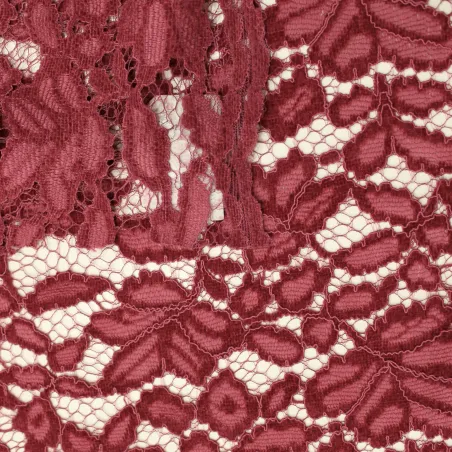 Pizzo in ciniglia fucsia abbigliamento donna | IL TESSUTAIO