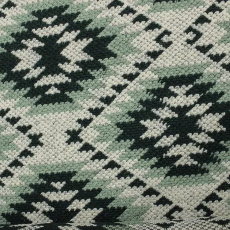 Tessuto uncinetto verde unisex | tessuti deadstock