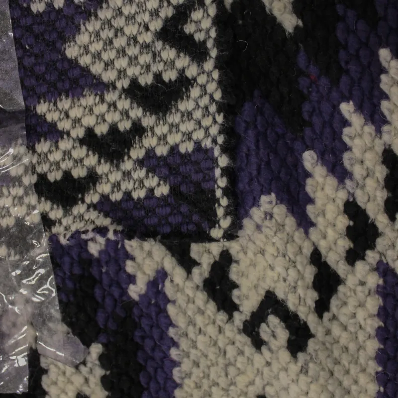 Cappotto uncinetto viola e nero per donna e bambini| tessuti deadstock