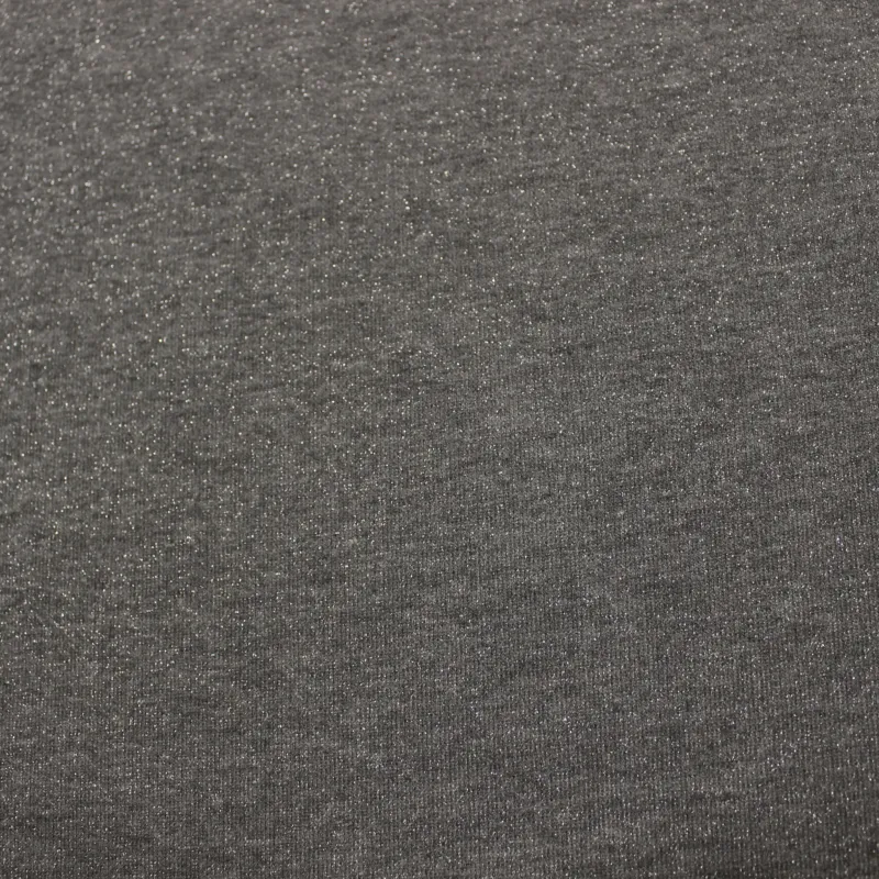 Tessuto in Felpa - grigio Lurex | OEKO-TEX