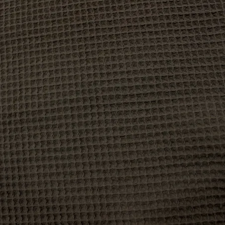 Tessuto waffle in cotone grigio - Tessuti fai da te | IL TESSUTAIO