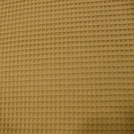 Tessuto waffle in cotone beige| abbigliamento bambini | IL TESSUTAIO