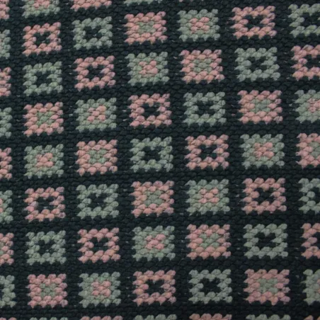 Tessuto uncinetto deadstock per cappotto misto lana