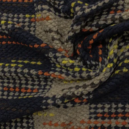 Tessuto deadstock uncinetto in  misto lana per cappotti unisex