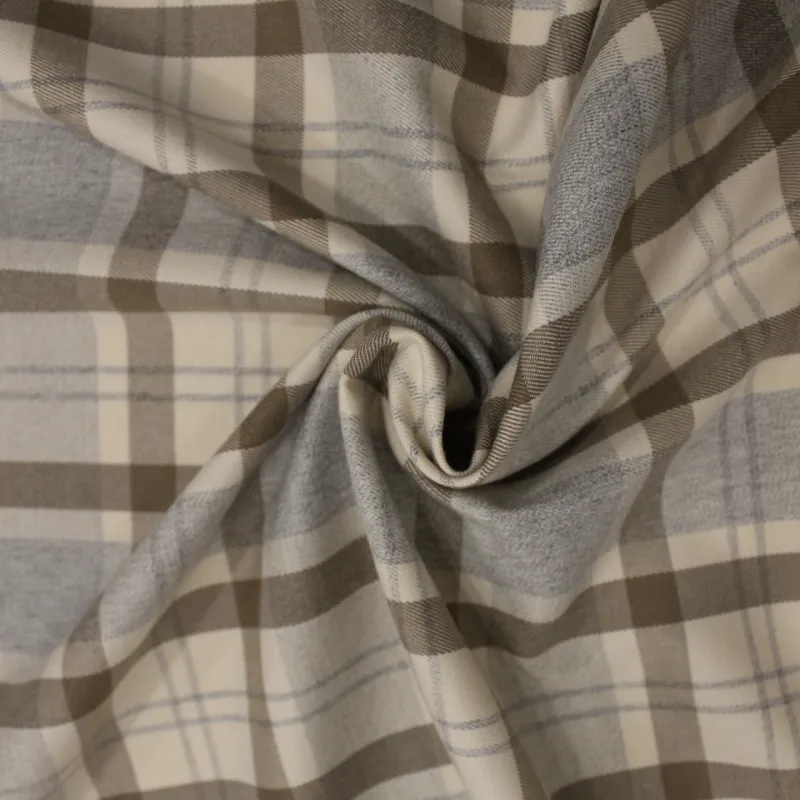 Tessuto Scozzese beige per bambini | IL TESSUTAIO