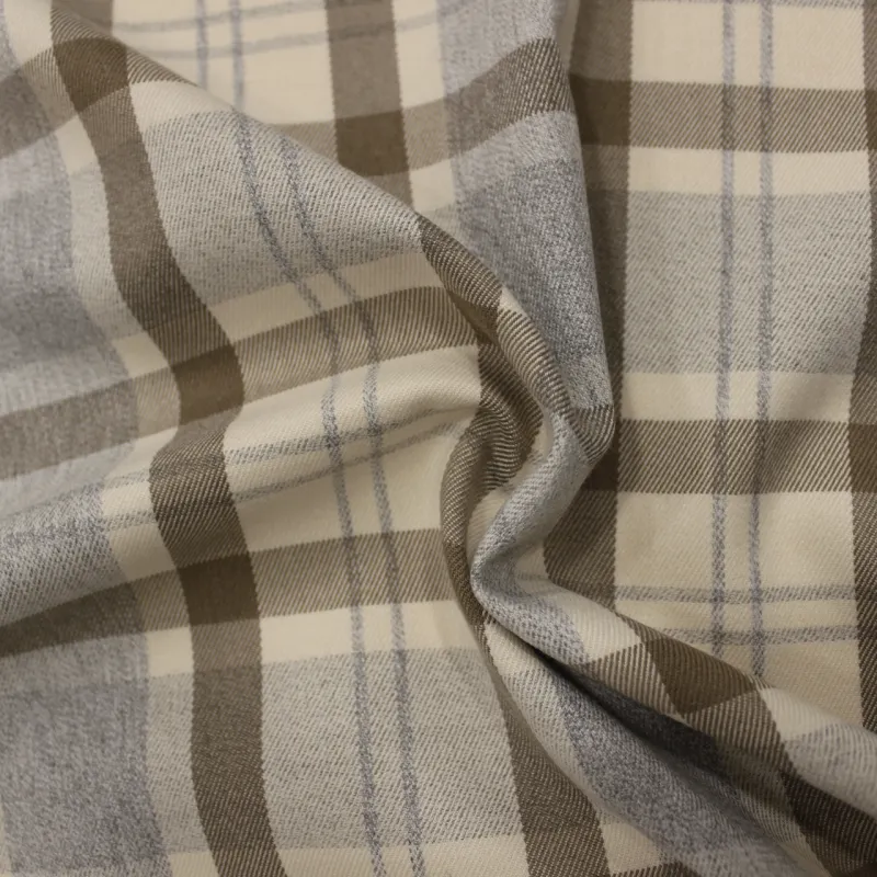 Tessuto Scozzese beige per bambini | IL TESSUTAIO