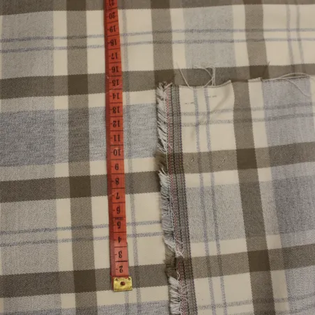 Tessuto Scozzese beige per bambini | IL TESSUTAIO