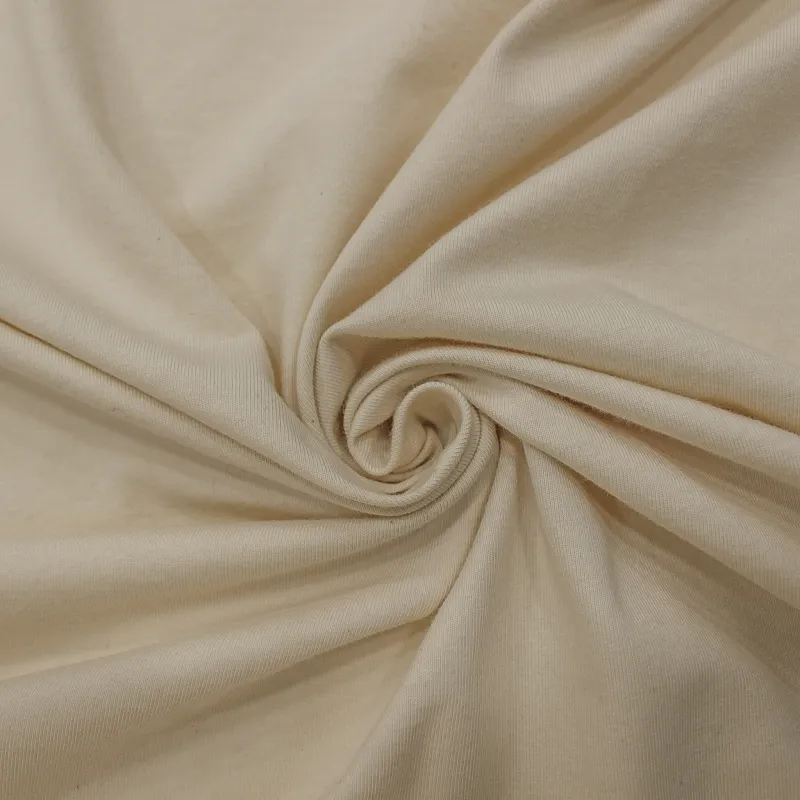 Jersey di cotone biologico di colore panna | Shop bio