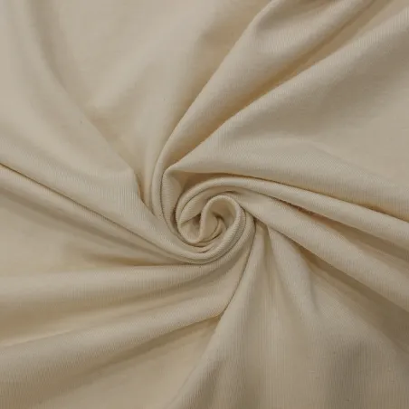 Jersey di cotone biologico di colore panna | Shop bio