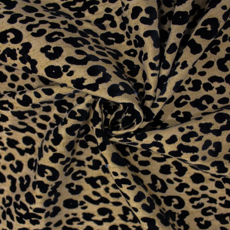 Tessuto jeans maculato beige  | IL TESSUTAIO