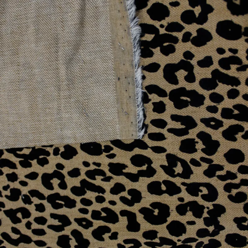 Tessuto jeans maculato beige  | IL TESSUTAIO