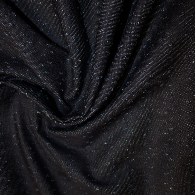 Tessuto Jeans traforato- Blu scuro | ILTESSUTO