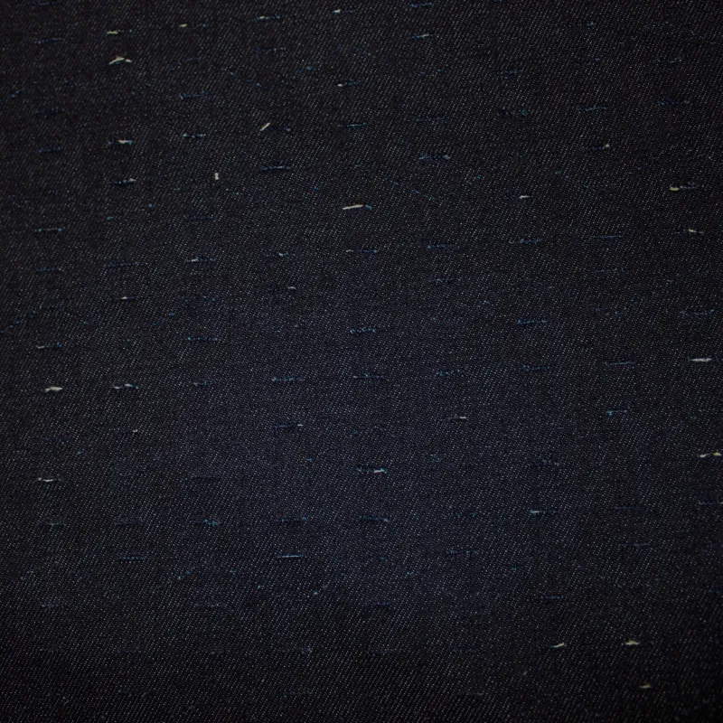 Tessuto Jeans geometrico- Blu | ILTESSUTO