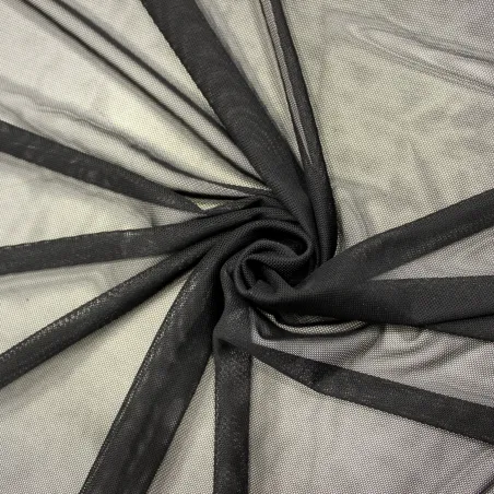 Tulle elastico nero | IL TESSUTAIO