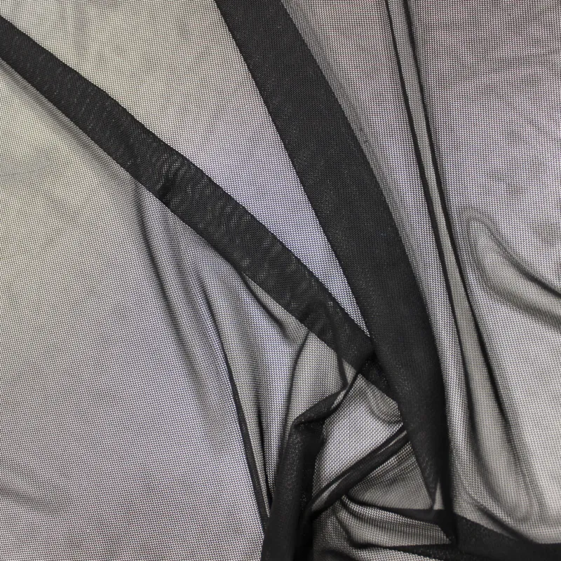 Tulle elastico nero | IL TESSUTAIO