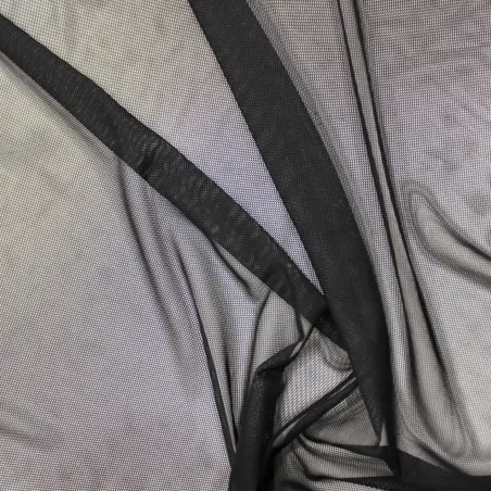 Tulle elastico nero | IL TESSUTAIO