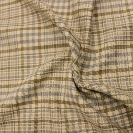 Tessuto scozzese beige per bambini | IL TESSUTAIO
