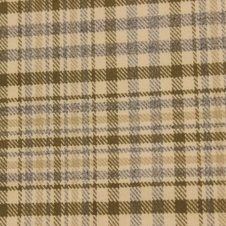 Tessuto scozzese beige per bambini | IL TESSUTAIO