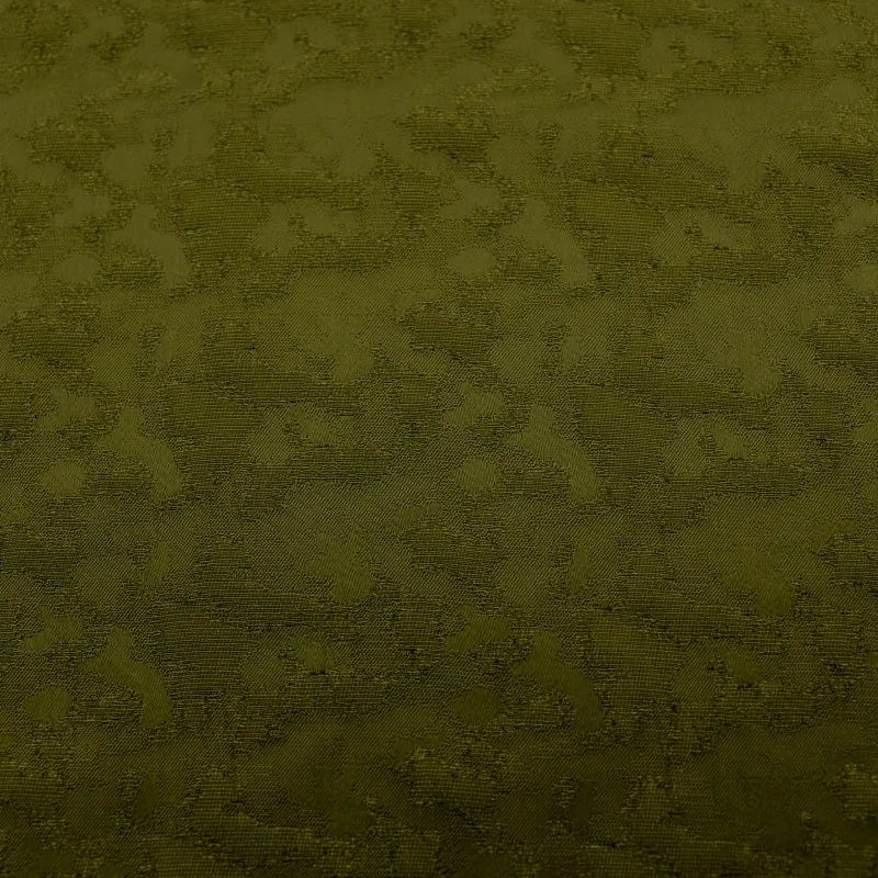 Tessuto Raso di Viscosa imprimè verde militare  |Tessuti Made in Italy