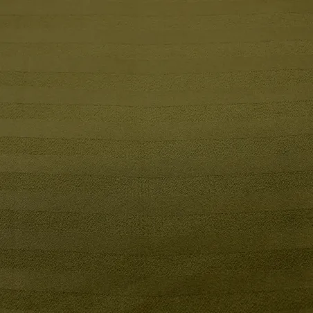 Tessuto rigato raso in viscosa verde militare  | Tessuti Made in Italy
