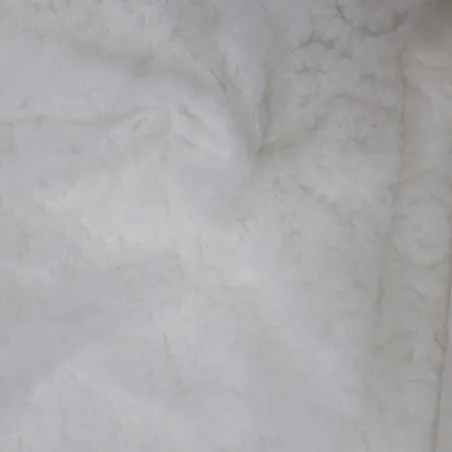 Tessuto Tulle Fiori 3D colore bianco  | IL TESSUTAIO