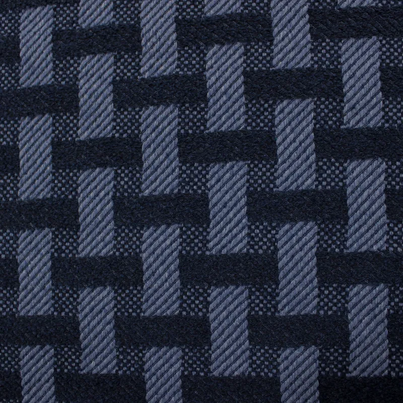 Jacquard blu disegno geometrico  | Abbigliamento uomo| Made in Italy