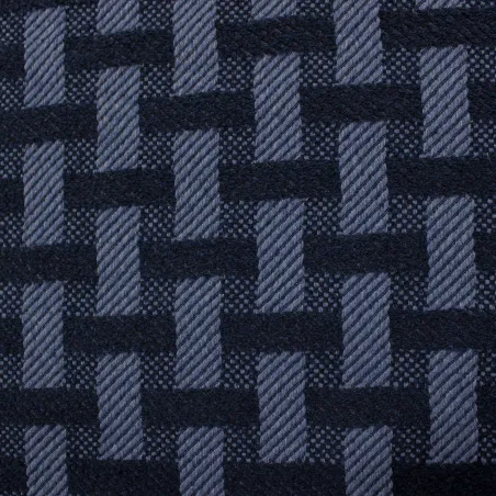 Jacquard blu disegno geometrico  | Abbigliamento uomo| Made in Italy