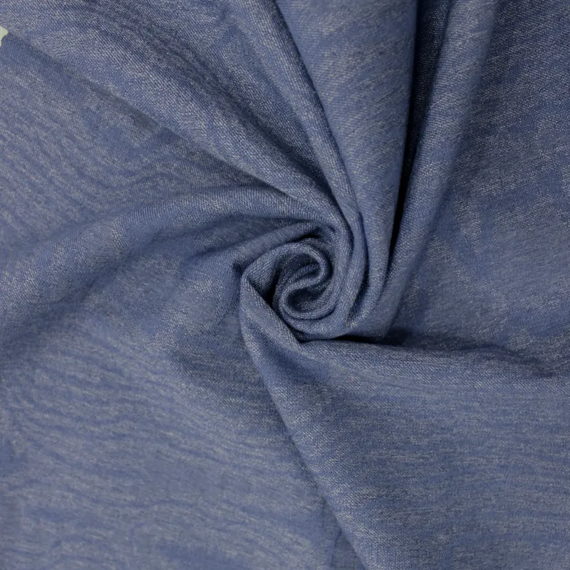 Jacquard blu in lana  | tessuti made in Italy per uomo