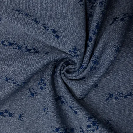 Tessuto jacquard blu  elettrico | abbigliamento uomo - donna