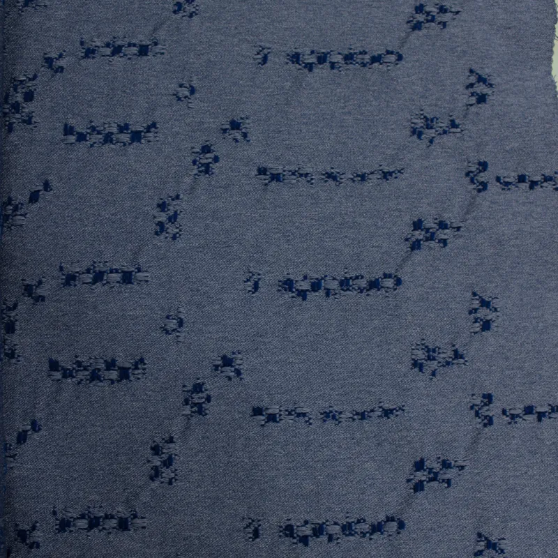 Tessuto jacquard blu  elettrico | abbigliamento uomo - donna
