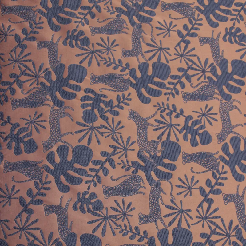 Jacquard tropical  rosa  | Tessuti cerimonia